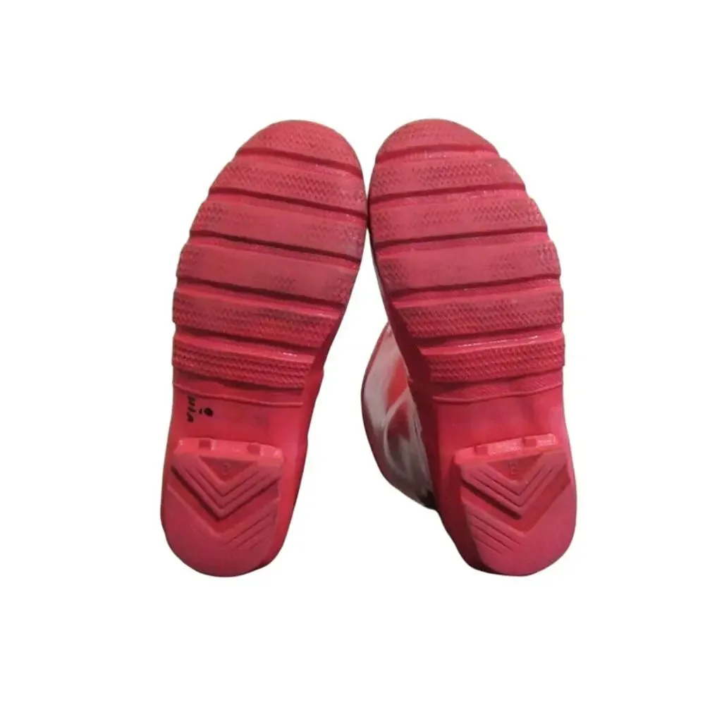 Hunter Pink Original Gloss Rain Boots Sz 5F